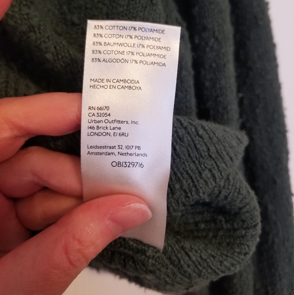 Free People Found My Friend Cardi Size M Green - Picture 6 of 10